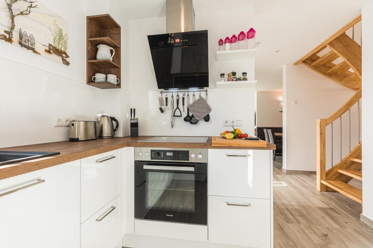 Ferienhaus-See-Sauna-Kamin-Hund Mit E-Ladestation Krakow am See Kültér fotó