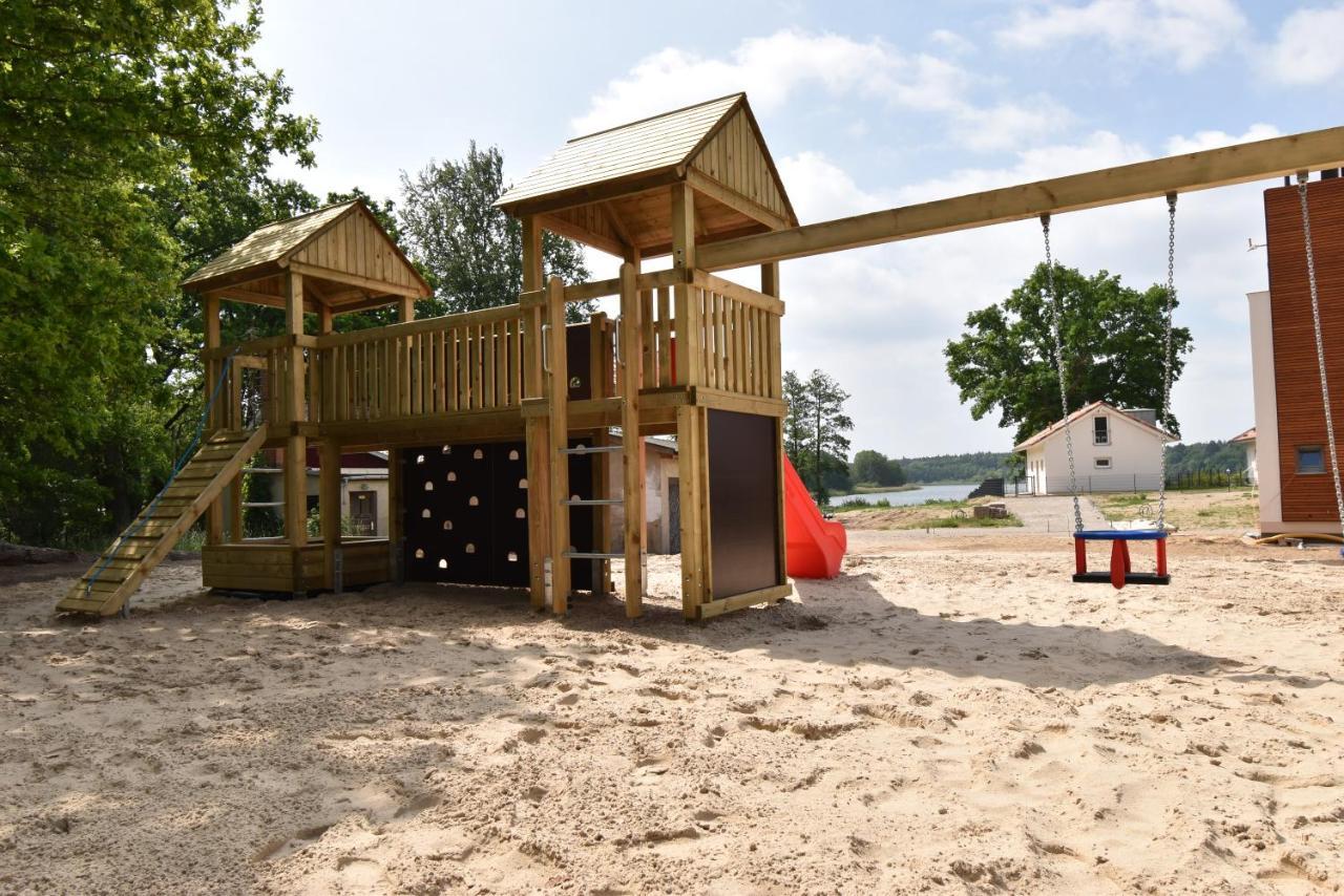 Ferienhaus-See-Sauna-Kamin-Hund Mit E-Ladestation Krakow am See Kültér fotó